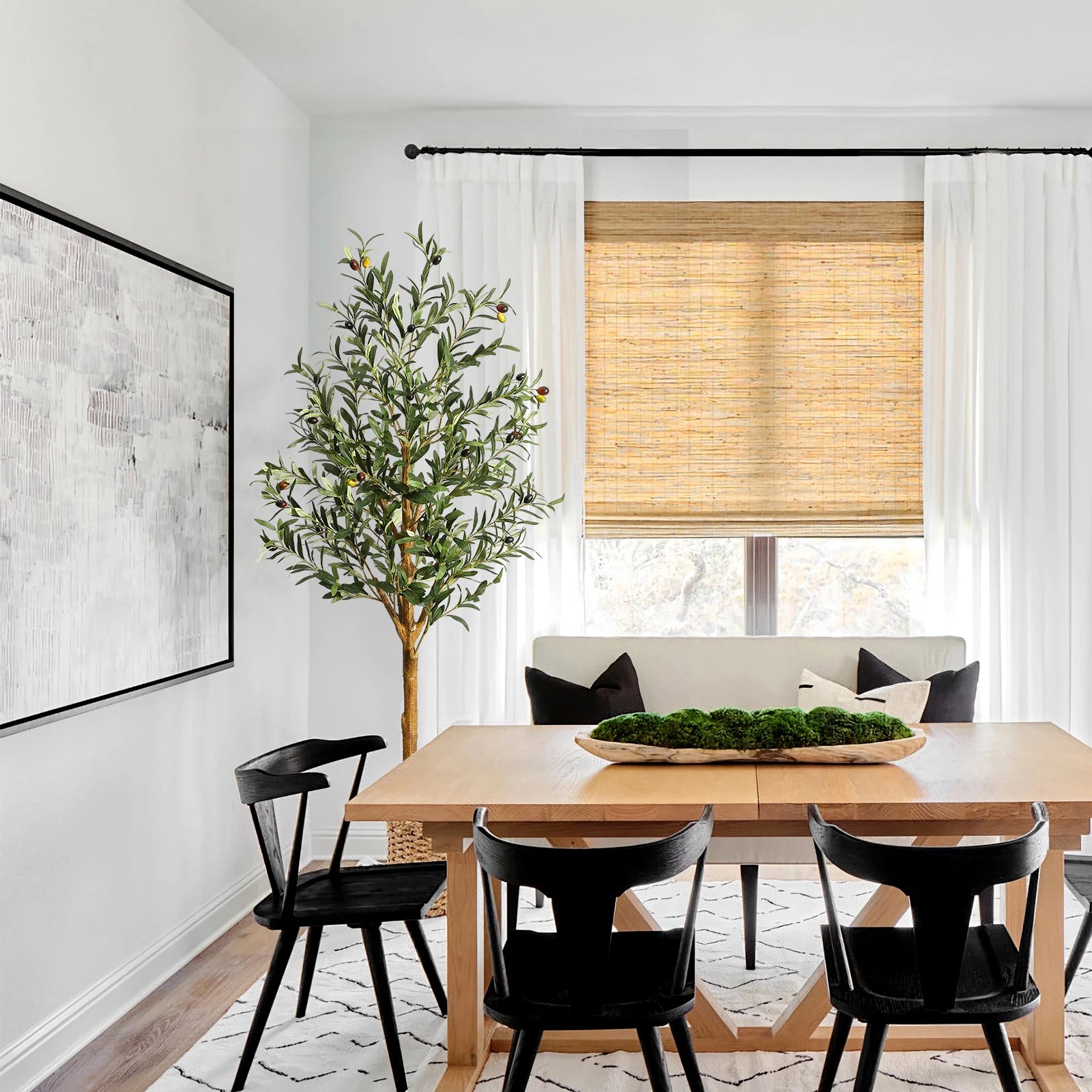 1 ud./2 uds. Olivo Artificial de 4 pies/5 pies/6 pies, plantas artificiales grandes, plantas de plástico falsas en maceta para decoración del dormitorio del hogar