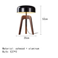 Pileo-Lámpara de pie de madera clásica para Hotel, dormitorio, sala de estar, hogar, Art Deco, trípode, seta, lámpara de mesa