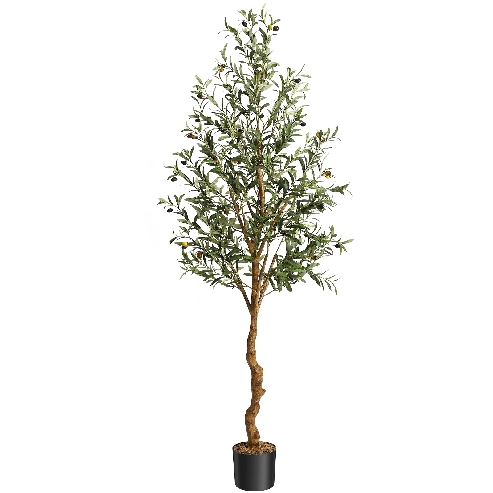 1 ud./2 uds. Olivo Artificial de 4 pies/5 pies/6 pies, plantas artificiales grandes, plantas de plástico falsas en maceta para decoración del dormitorio del hogar
