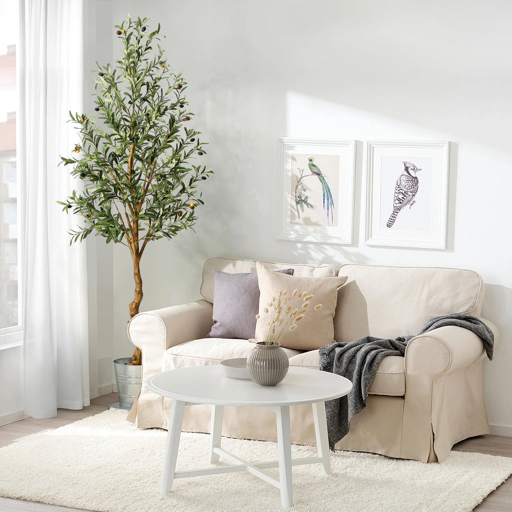 1 ud./2 uds. Olivo Artificial de 4 pies/5 pies/6 pies, plantas artificiales grandes, plantas de plástico falsas en maceta para decoración del dormitorio del hogar