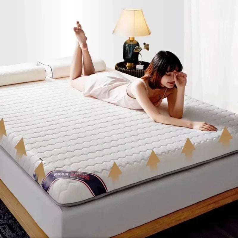 Colchones de Látex Modernos de Lujo de 100x200, 120x200, 150x200, 180x200, 200x220 cm, Colchones con Espuma Viscoelástica, Muebles para el Dormitorio