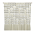 Decoración de Pared Bohemia Hecha a Mano con Bolas de Algodón, Tapiz de Macramé con Borlas Grandes para Decoración de Escaparates de Tiendas de Ropa