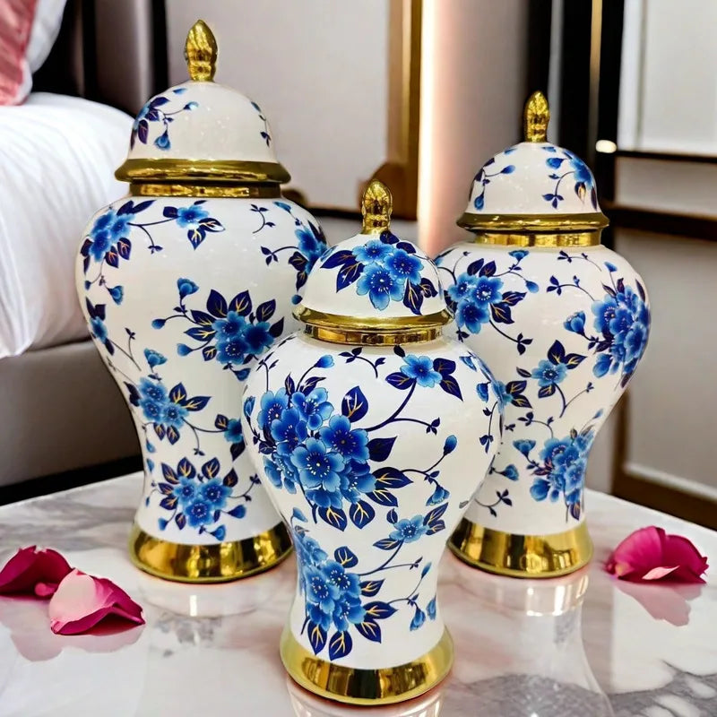 Maceta de jengibre moderna, florero de boda, florero de platino, decoración nórdica para el hogar, sala de estar, dormitorio, mesa de comedor, jarrones decorativos