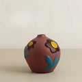 Florero de cerámica de escritorio, arreglo de flores para sala de estar, decoración creativa para el hogar, dispositivo de flores pintadas Morandi