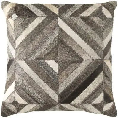 Funda de cojín 100% piel de vaca auténtica 45x45, funda de almohada de lujo color crema y marrón para decoración del hogar