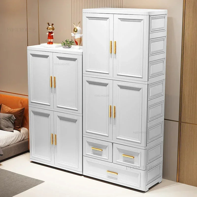 Armario plegable de dos puertas de 70 cm de ancho