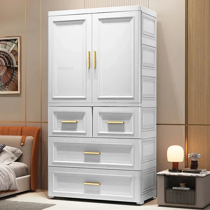 Armario plegable de dos puertas de 70 cm de ancho