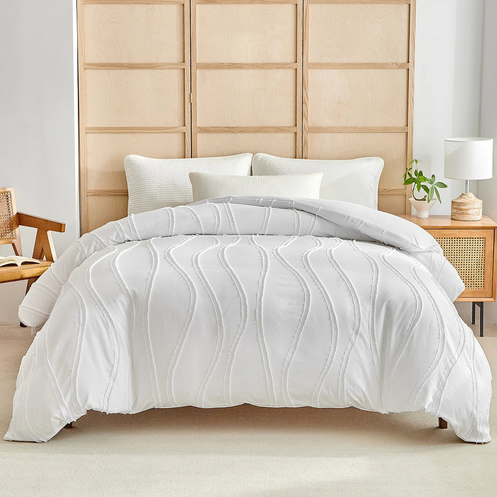 Juego de Ropa de Cama con Funda Nórdica, Tamaños Twin, Full, Queen, King, 135x200, Funda Nórdica Nórdica 240x220, Ropa de Cama Individual y Matrimonial con Rayas, 200x200