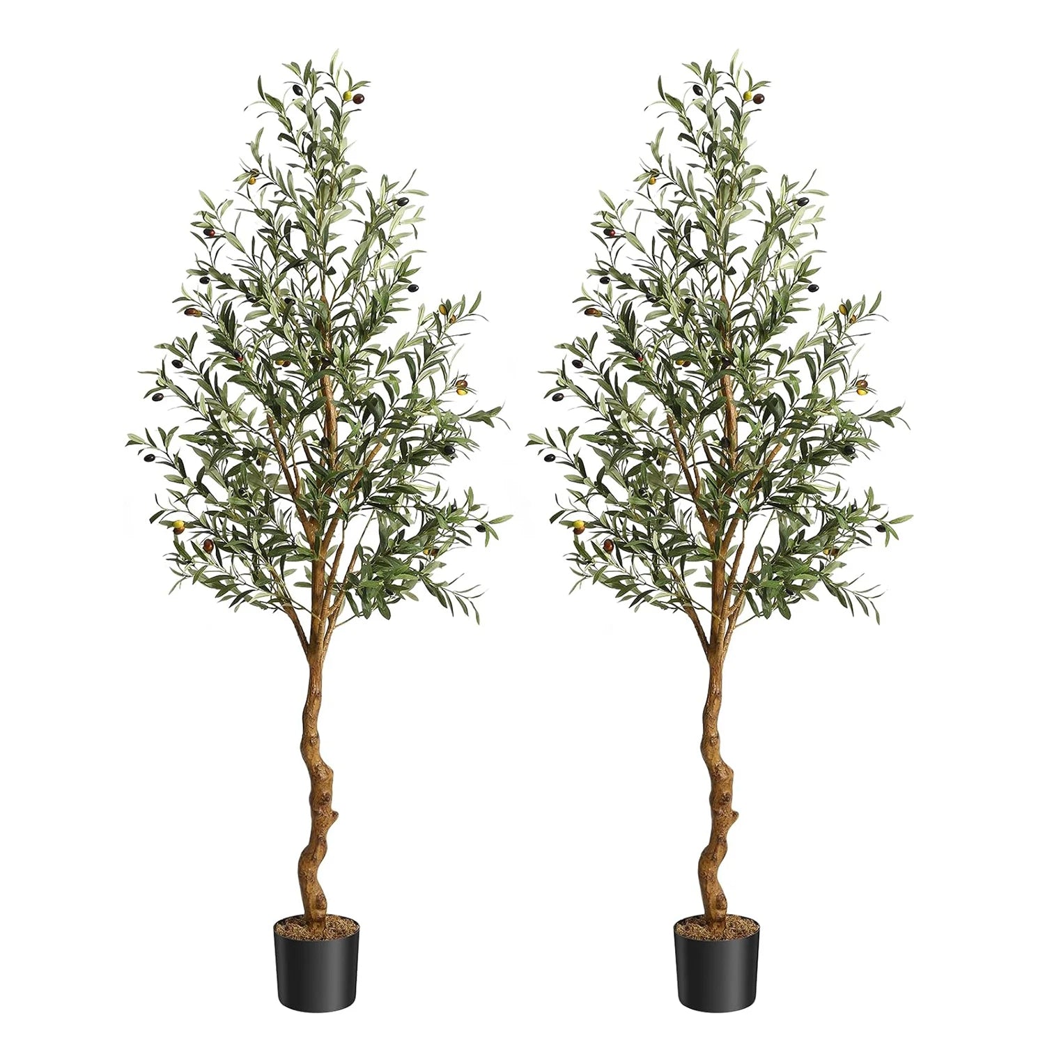 1 ud./2 uds. Olivo Artificial de 4 pies/5 pies/6 pies, plantas artificiales grandes, plantas de plástico falsas en maceta para decoración del dormitorio del hogar