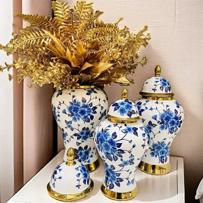 Maceta de jengibre moderna, florero de boda, florero de platino, decoración nórdica para el hogar, sala de estar, dormitorio, mesa de comedor, jarrones decorativos