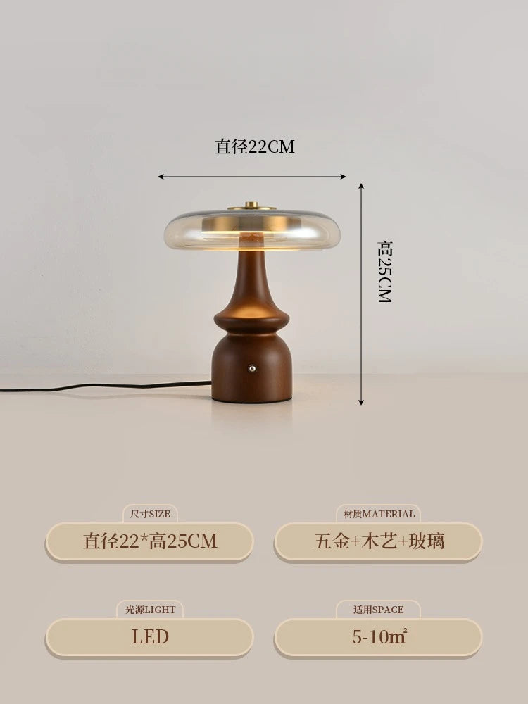 Lámpara de mesa de madera de diseño Medieval Retro francés, brillo dorado LED, luces de escritorio de lujo americanas, dormitorio, mesita de noche, sala de estar, Bar de estudio